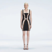 Anais Black Degraded Square Neck Mini Dress | Moeva | Dress | Each week unveils new pieces—luxury swimwear, fluid resort silhouettes, and elevated summer-to-evening essentials designed to carry you from coastal escapes to city nights.