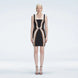 Anais Black Degraded Square Neck Mini Dress | Moeva | Dress | Each week unveils new pieces—luxury swimwear, fluid resort silhouettes, and elevated summer-to-evening essentials designed to carry you from coastal escapes to city nights.