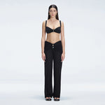 Angelique Black High Waist Beach Pant | Moeva | Women Beachwear Pants | Each week unveils new pieces—luxury swimwear, fluid resort silhouettes, and elevated summer-to-evening essentials designed to carry you from coastal escapes to city nights.
