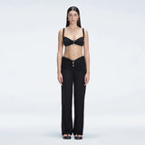Angelique Black High Waist Beach Pant | Moeva | Women Beachwear Pants | Each week unveils new pieces—luxury swimwear, fluid resort silhouettes, and elevated summer-to-evening essentials designed to carry you from coastal escapes to city nights.
