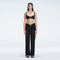 Angelique Black High Waist Beach Pant | Moeva | Women Beachwear Pants | Each week unveils new pieces—luxury swimwear, fluid resort silhouettes, and elevated summer-to-evening essentials designed to carry you from coastal escapes to city nights.