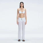 Angelique White High Waist Beach Pant | Moeva | Women Beachwear Pants | Each week unveils new pieces—luxury swimwear, fluid resort silhouettes, and elevated summer-to-evening essentials designed to carry you from coastal escapes to city nights.