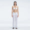 Angelique White High Waist Beach Pant | Moeva | Women Beachwear Pants | Each week unveils new pieces—luxury swimwear, fluid resort silhouettes, and elevated summer-to-evening essentials designed to carry you from coastal escapes to city nights.