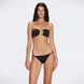 Astrid Bandeau Gold Detail Mid Coverage Satin Black Bikini Set | Moeva | Bikini Bottom | Each week unveils new pieces—luxury swimwear, fluid resort silhouettes, and elevated summer-to-evening essentials designed to carry you from coastal escapes to city nights.