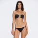 Astrid Bandeau Gold Detail Mid Coverage Satin Black Bikini Set | Moeva | Bikini Set | Each week unveils new pieces—luxury swimwear, fluid resort silhouettes, and elevated summer-to-evening essentials designed to carry you from coastal escapes to city nights.