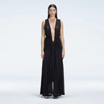 Aveline Black Sleeveless Lace Maxi Kaftan | Moeva | Beachwear Dresses | Each week unveils new pieces—luxury swimwear, fluid resort silhouettes, and elevated summer-to-evening essentials designed to carry you from coastal escapes to city nights.