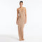 Azalea Bronze Knitted Maxi Dress with Side Mesh Panels | Moeva | Dress | Each week unveils new pieces—luxury swimwear, fluid resort silhouettes, and elevated summer-to-evening essentials designed to carry you from coastal escapes to city nights.