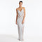 Azalea Silver Knitted Maxi Dress with Side Mesh Panels | Moeva | Dress | Each week unveils new pieces—luxury swimwear, fluid resort silhouettes, and elevated summer-to-evening essentials designed to carry you from coastal escapes to city nights.