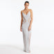 Azalea Silver Knitted Maxi Dress with Side Mesh Panels | Moeva | Dress | Each week unveils new pieces—luxury swimwear, fluid resort silhouettes, and elevated summer-to-evening essentials designed to carry you from coastal escapes to city nights.