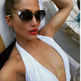 JENNIFER LOPEZ - BRIDGET WHITE SWIMSUIT