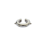 Sasha Silver Ear Cuff With Minimal Hoop Design