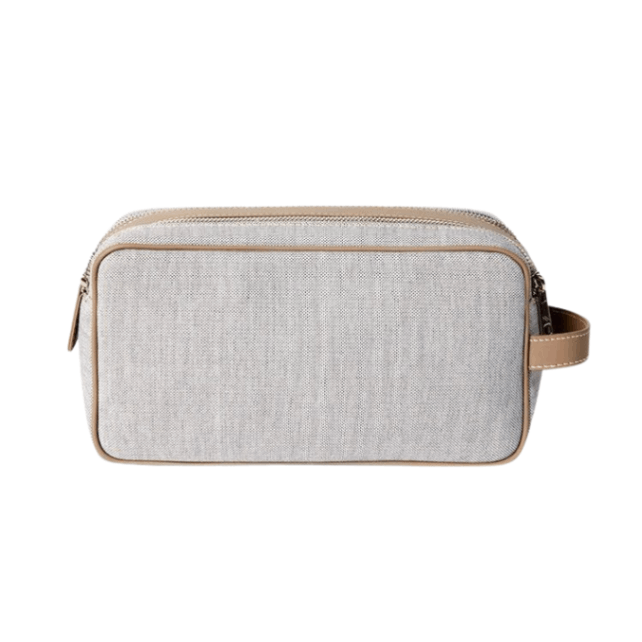 Joe Natural Cotton & Leather Grey-Nude Clutch | Moeva | Bag | Each week unveils new pieces—luxury swimwear, fluid resort silhouettes, and elevated summer-to-evening essentials designed to carry you from coastal escapes to city nights.