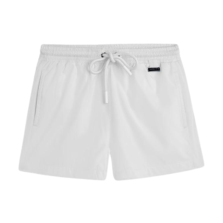 Charlie Kids White Quick-Dry Swim Shorts | Moeva | Shorts | Each week unveils new pieces—luxury swimwear, fluid resort silhouettes, and elevated summer-to-evening essentials designed to carry you from coastal escapes to city nights.