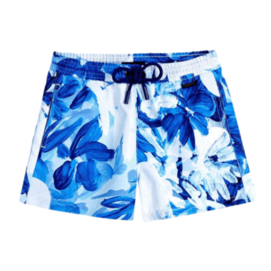 Charlie Blue Abstract Kids Quick-Dry Swim Shorts | Moeva | Shorts | Each week unveils new pieces—luxury swimwear, fluid resort silhouettes, and elevated summer-to-evening essentials designed to carry you from coastal escapes to city nights.