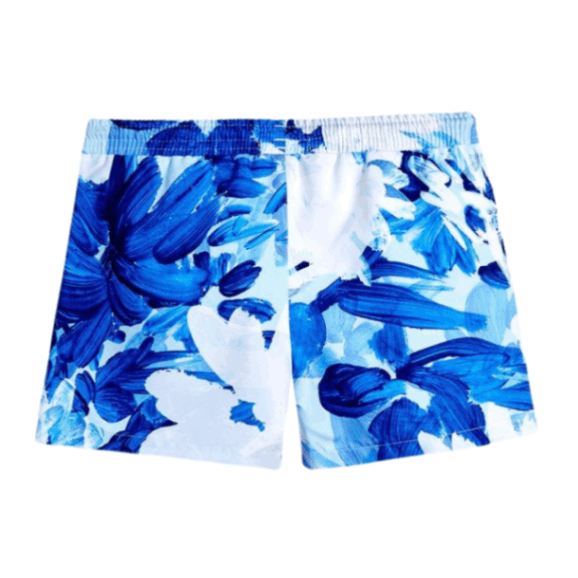 Charlie Blue Abstract Kids Quick-Dry Swim Shorts | Moeva | Shorts | Each week unveils new pieces—luxury swimwear, fluid resort silhouettes, and elevated summer-to-evening essentials designed to carry you from coastal escapes to city nights.