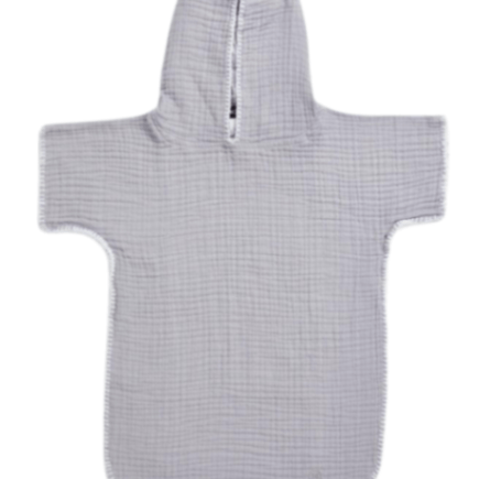Piccolo Grey Kids Hooded Poncho Towel | Moeva | Towel | Each week unveils new pieces—luxury swimwear, fluid resort silhouettes, and elevated summer-to-evening essentials designed to carry you from coastal escapes to city nights.