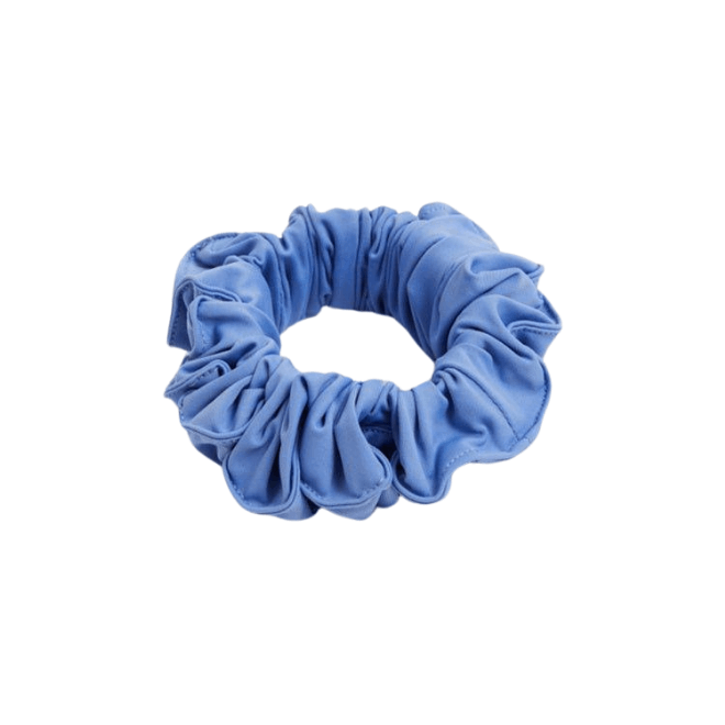 Peggy Baby Blue Scrunchie | Moeva | Headband | Each week unveils new pieces—luxury swimwear, fluid resort silhouettes, and elevated summer-to-evening essentials designed to carry you from coastal escapes to city nights.