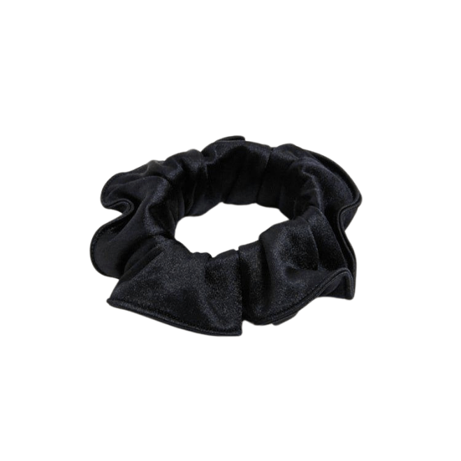 Peggy Black Satin Scrunchie | Moeva | Headband | Each week unveils new pieces—luxury swimwear, fluid resort silhouettes, and elevated summer-to-evening essentials designed to carry you from coastal escapes to city nights.