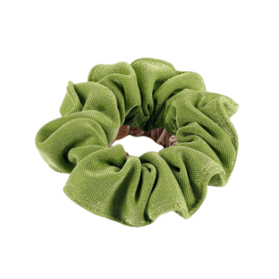 Peggy Green Scrunchie | Moeva | Headband | Each week unveils new pieces—luxury swimwear, fluid resort silhouettes, and elevated summer-to-evening essentials designed to carry you from coastal escapes to city nights.