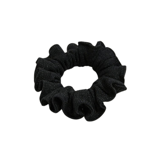 Peggy Shiny Black Scrunchie | Moeva | Headband | Each week unveils new pieces—luxury swimwear, fluid resort silhouettes, and elevated summer-to-evening essentials designed to carry you from coastal escapes to city nights.