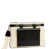 Azzurra Ecru/Black Clutch