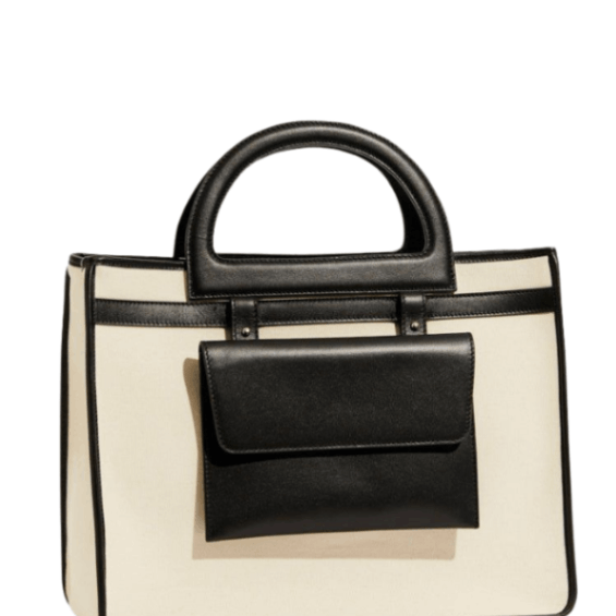 Ludovica Ecru/Black Bag | Moeva | Bag | Each week unveils new pieces—luxury swimwear, fluid resort silhouettes, and elevated summer-to-evening essentials designed to carry you from coastal escapes to city nights.