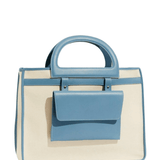 Ludovica Ecru/Blue Bag