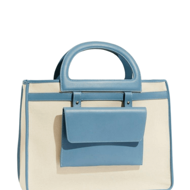 Ludovica Ecru/Blue Bag | Moeva | Bag | Each week unveils new pieces—luxury swimwear, fluid resort silhouettes, and elevated summer-to-evening essentials designed to carry you from coastal escapes to city nights.