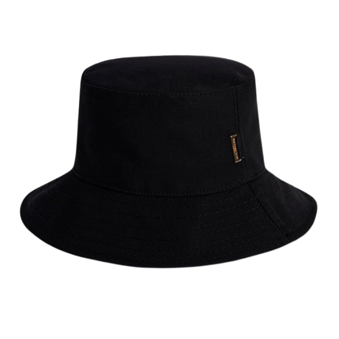 Miami Black Classic Cotton Bucket Hat | Moeva | Hat | Each week unveils new pieces—luxury swimwear, fluid resort silhouettes, and elevated summer-to-evening essentials designed to carry you from coastal escapes to city nights.