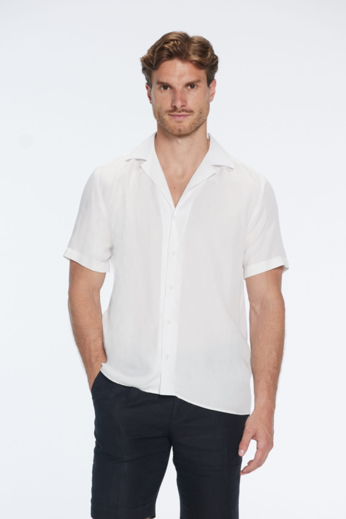 Caspian White Cotton Camp-Collar Shirt | Moeva | | Each week unveils new pieces—luxury swimwear, fluid resort silhouettes, and elevated summer-to-evening essentials designed to carry you from coastal escapes to city nights.