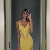 Sevval Sahin - Mimi Yellow Dress