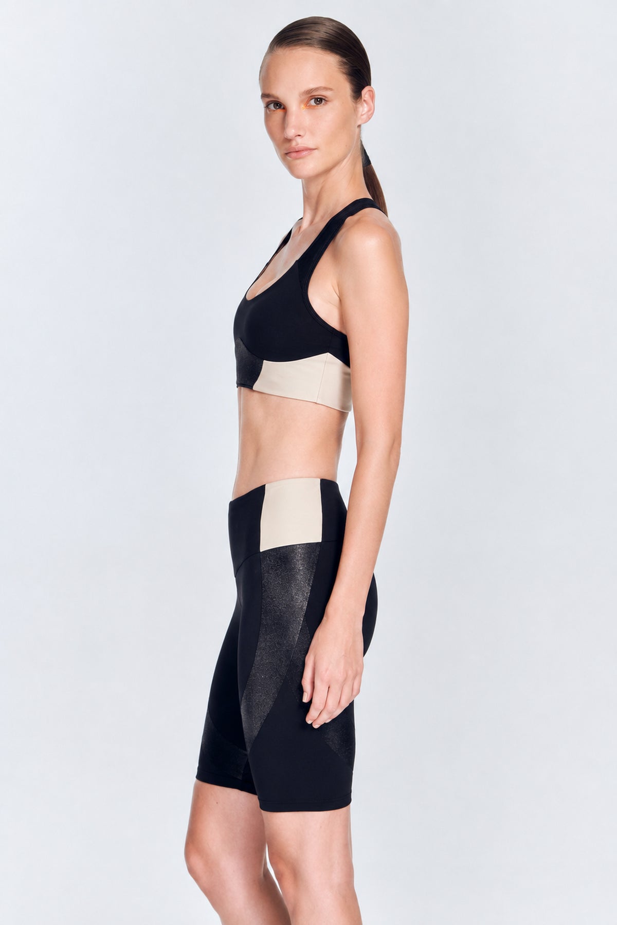 Axelle Black/Nude Shorts