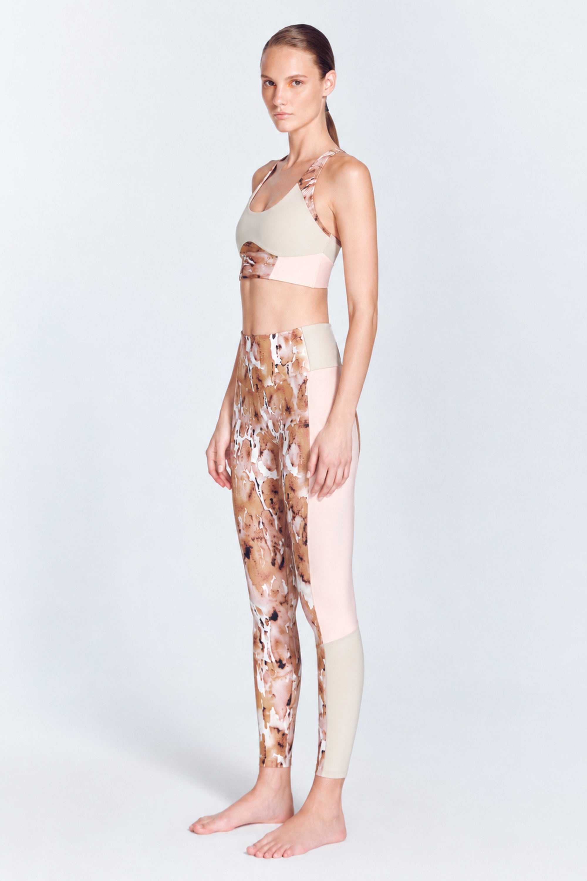 Arlette Print Floral Abstract Sport Bra