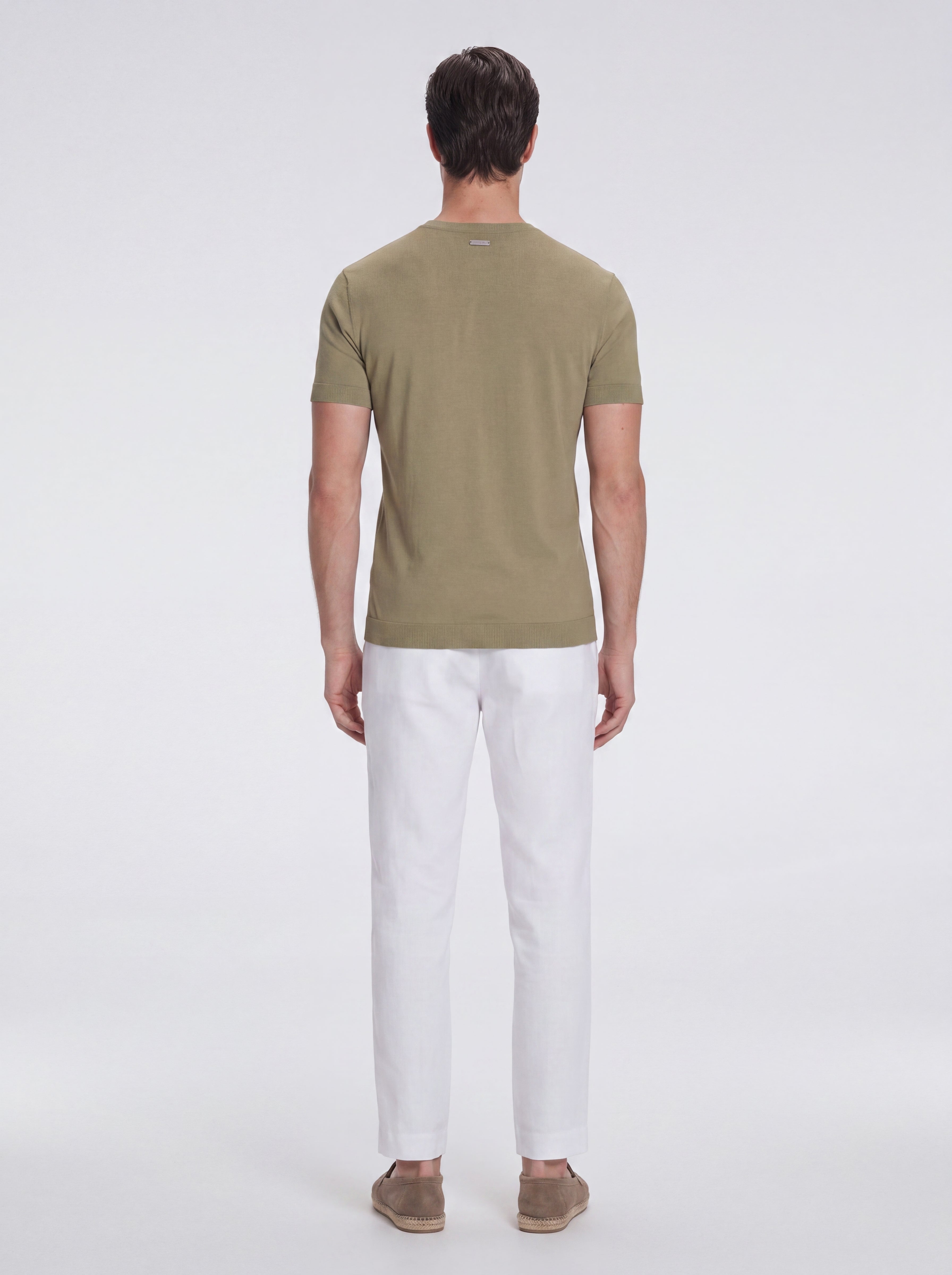 Baron Green Round-Neck Cotton T-Shirt