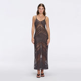 Beaulieu Black Metallic Knit Maxi Dress with V-Neckline and Side Slit | Moeva | Dress | Each week unveils new pieces—luxury swimwear, fluid resort silhouettes, and elevated summer-to-evening essentials designed to carry you from coastal escapes to city nights.
