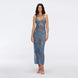 Beaulieu Blue Metallic Knit Maxi Dress with V-Neckline and Side Slit | Moeva | Dress | Each week unveils new pieces—luxury swimwear, fluid resort silhouettes, and elevated summer-to-evening essentials designed to carry you from coastal escapes to city nights.