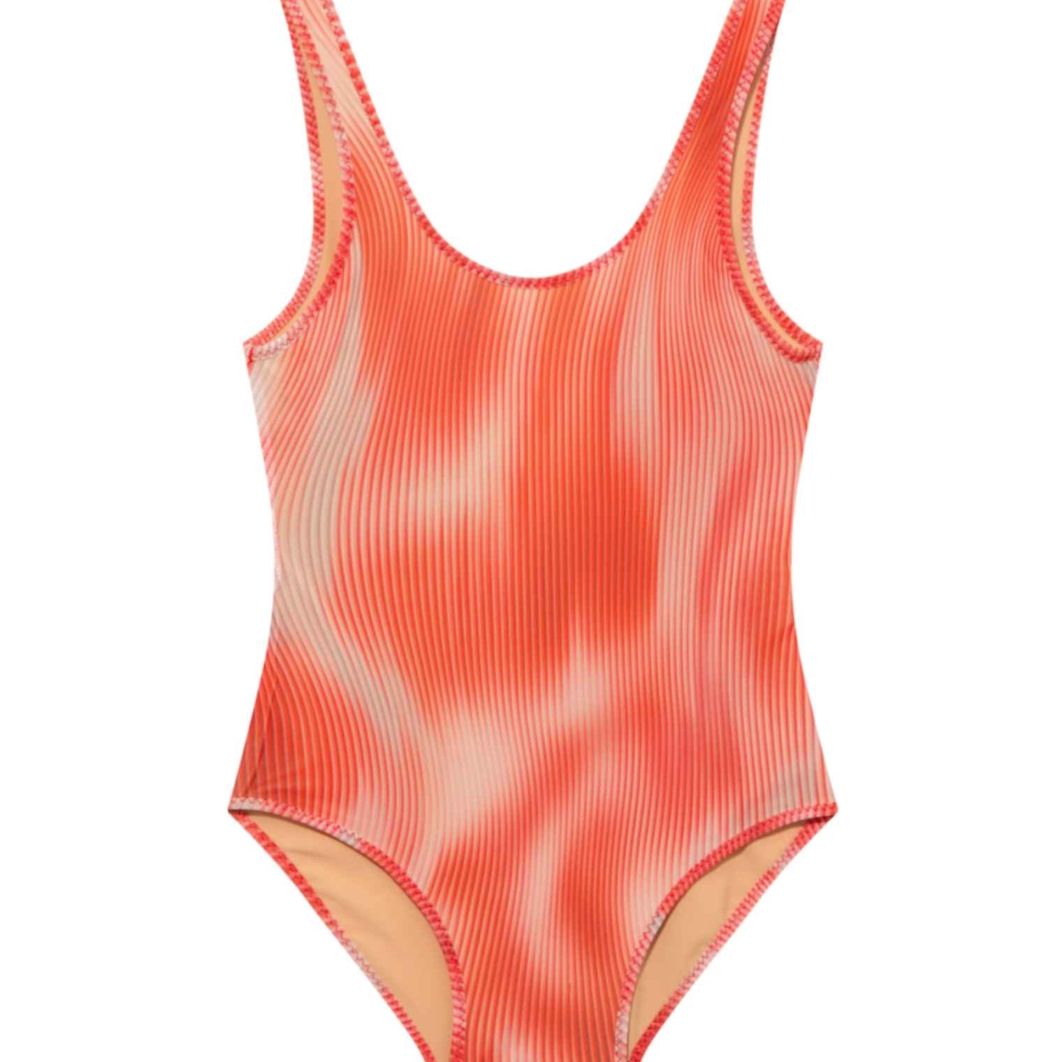 Birdie Red Optical Kids One Piece | Moeva | Swimsuit | Each week unveils new pieces—luxury swimwear, fluid resort silhouettes, and elevated summer-to-evening essentials designed to carry you from coastal escapes to city nights.