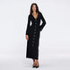 Brezia Black Knitted Maxi Dress with Long Sleeves and Gold Button Details | Moeva | RTW Dresses | Each week unveils new pieces—luxury swimwear, fluid resort silhouettes, and elevated summer-to-evening essentials designed to carry you from coastal escapes to city nights.