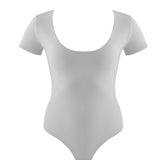 Britt Grey/White Reversible Bodysuit