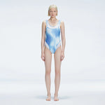 Calista Blue Plunge Scoop Neck Swimsuit | Moeva | One-Piece | Each week unveils new pieces—luxury swimwear, fluid resort silhouettes, and elevated summer-to-evening essentials designed to carry you from coastal escapes to city nights.