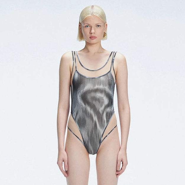 Calista Black Plunge Scoop Neck Swimsuit | Moeva | Swimsuit | Each week unveils new pieces—luxury swimwear, fluid resort silhouettes, and elevated summer-to-evening essentials designed to carry you from coastal escapes to city nights.
