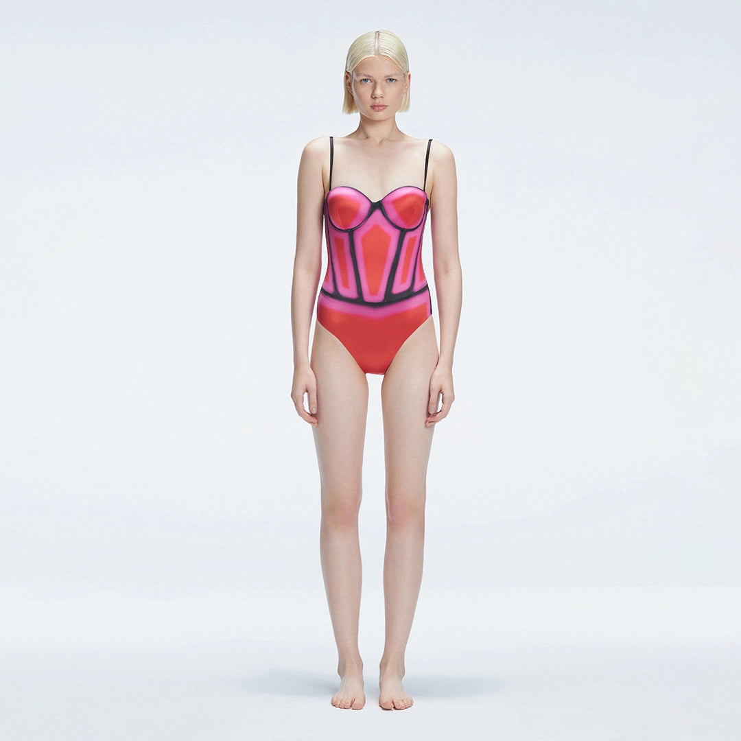 Camilla Red Underwired Swimsuit | Moeva | One-Piece | Each week unveils new pieces—luxury swimwear, fluid resort silhouettes, and elevated summer-to-evening essentials designed to carry you from coastal escapes to city nights.