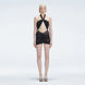 Carolina Black Cut-Out Halter Swimdress | Moeva | One-Piece | Each week unveils new pieces—luxury swimwear, fluid resort silhouettes, and elevated summer-to-evening essentials designed to carry you from coastal escapes to city nights.