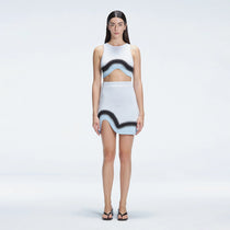 Cecilia Blue Degraded Knit Crop Top | Moeva | Crop Top | Each week unveils new pieces—luxury swimwear, fluid resort silhouettes, and elevated summer-to-evening essentials designed to carry you from coastal escapes to city nights.