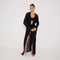 Chad Long Sleeve Belted Knitted Mesh Black Kaftan | Moeva | Kaftans | Each week unveils new pieces—luxury swimwear, fluid resort silhouettes, and elevated summer-to-evening essentials designed to carry you from coastal escapes to city nights.
