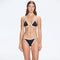Cobie Black-White Triangle Mid Coverage Textured Bikini Set | Moeva | Bikini Sets | Each week unveils new pieces—luxury swimwear, fluid resort silhouettes, and elevated summer-to-evening essentials designed to carry you from coastal escapes to city nights.
