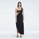 Coraline Black One Shoulder Asymetrical Maxi Dress | Moeva | Beachwear Dresses | Each week unveils new pieces—luxury swimwear, fluid resort silhouettes, and elevated summer-to-evening essentials designed to carry you from coastal escapes to city nights.