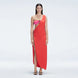 Coraline Red One Shoulder Asymetrical Maxi Dress | Moeva | Beachwear Dresses | Each week unveils new pieces—luxury swimwear, fluid resort silhouettes, and elevated summer-to-evening essentials designed to carry you from coastal escapes to city nights.