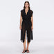 Dela Sleeveless Wavy-Trim Belted Sheer Black Kaftan | Moeva | Kaftans | Each week unveils new pieces—luxury swimwear, fluid resort silhouettes, and elevated summer-to-evening essentials designed to carry you from coastal escapes to city nights.