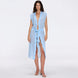 Dela Sleeveless Wavy-Trim Belted Sheer Blue Kaftan | Moeva | Kaftans | Each week unveils new pieces—luxury swimwear, fluid resort silhouettes, and elevated summer-to-evening essentials designed to carry you from coastal escapes to city nights.